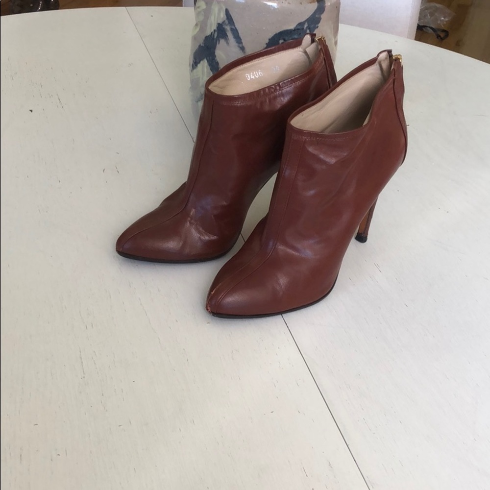 Carlo Razionoi Italian leather ankle booties